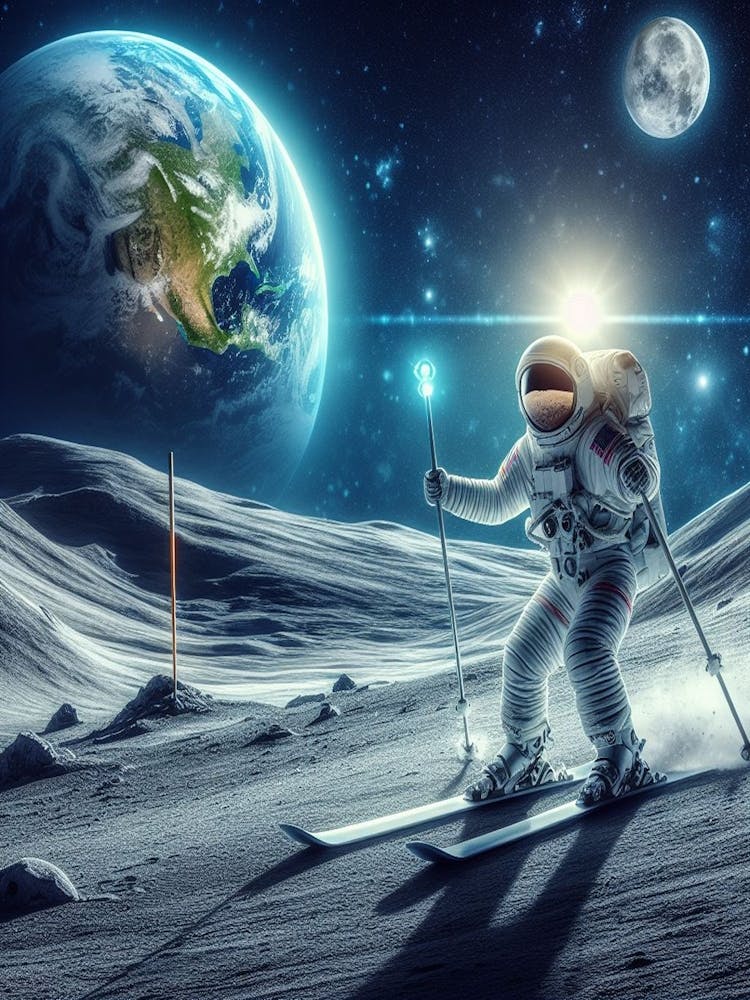 Astronaute sur la Lune