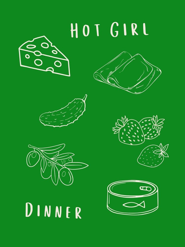 Hot Girl Dinner Green