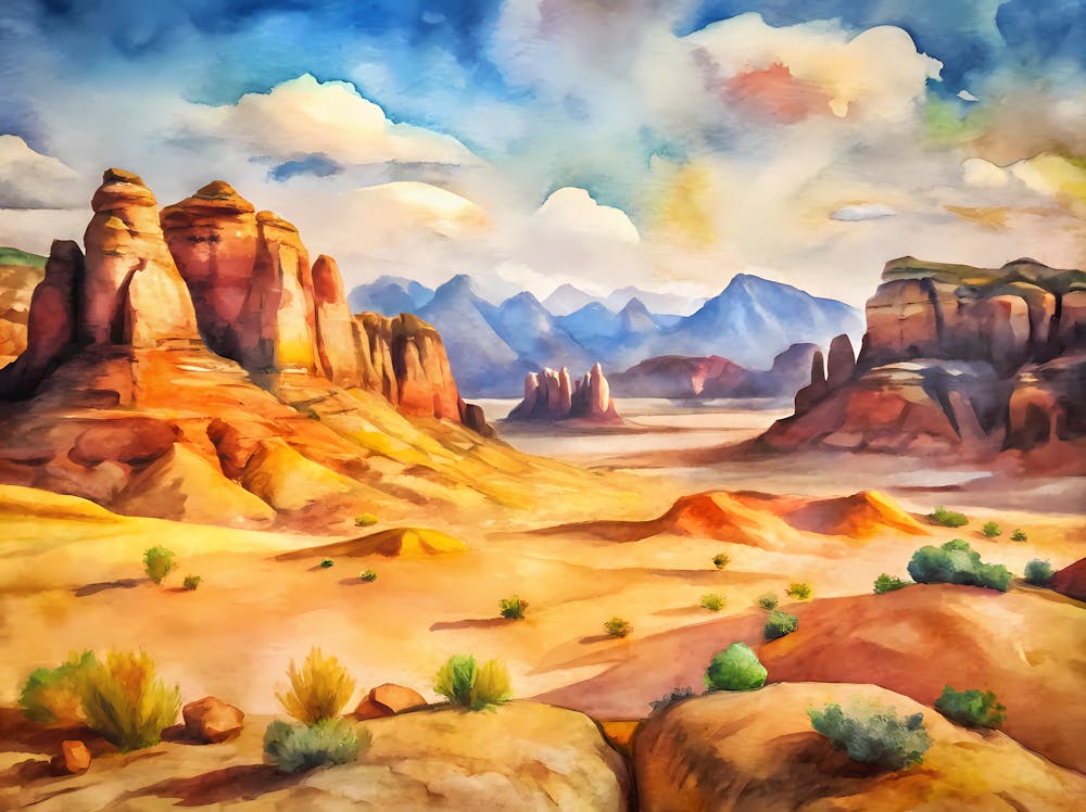 Van Gogh Wadi Rum Protected Area Jordan