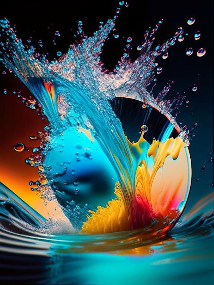 Splashing Water Waterscape Pop Art Photography 2