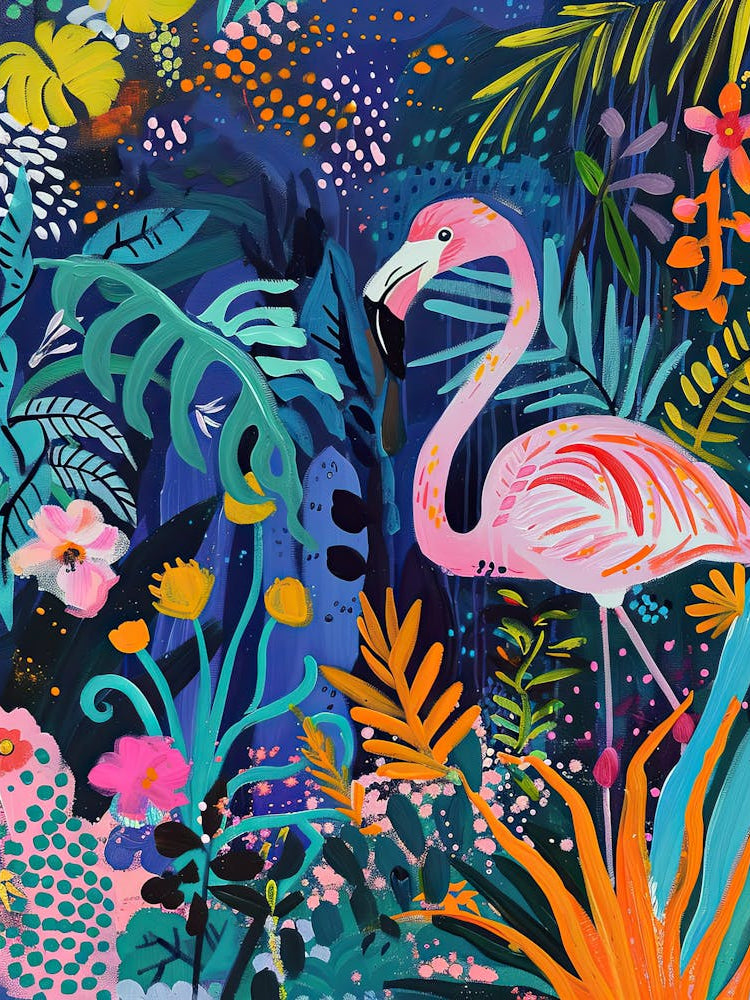 Sunset Plumage Matisse Style