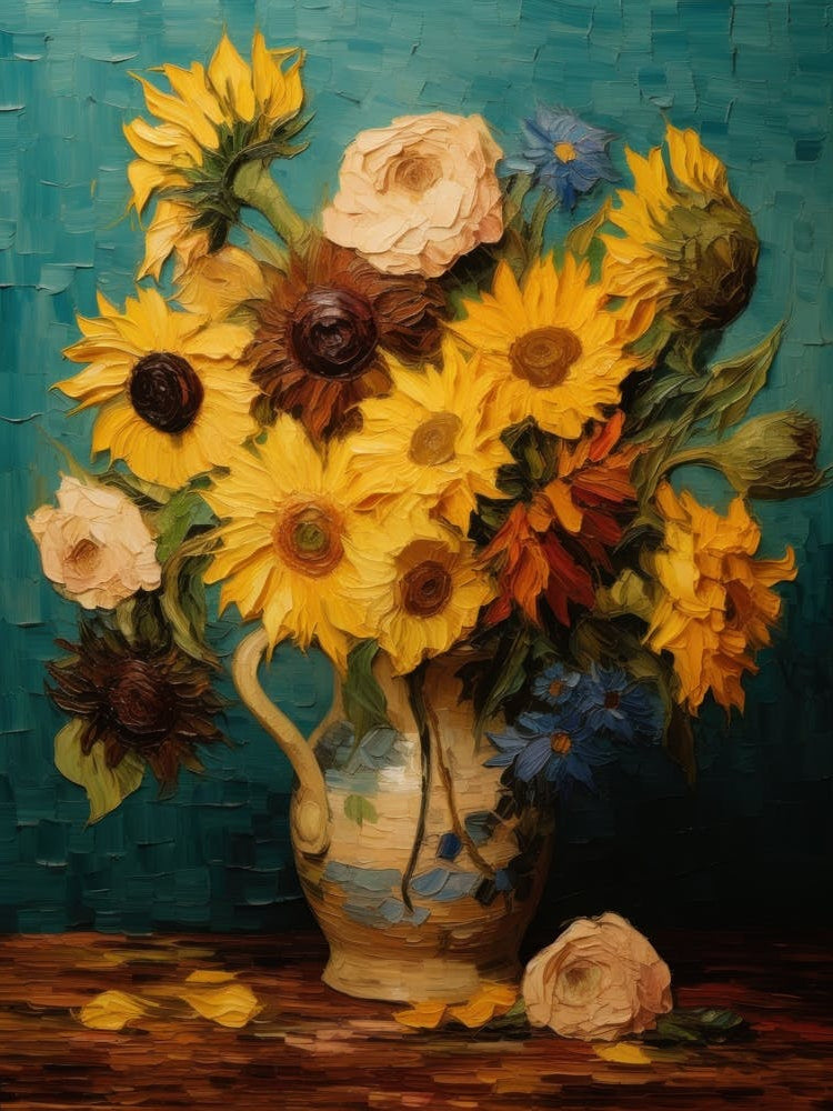 Van Gogh Inspired Sunflowers