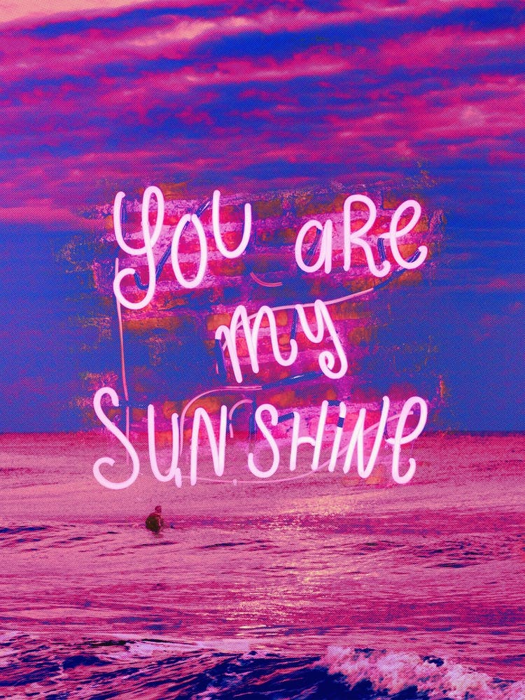 Lyric Poster You Are My Sunshine
