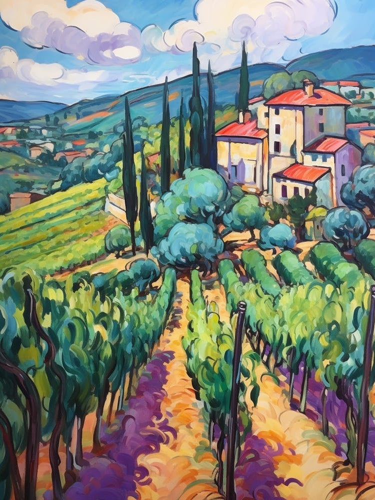 Chianti Italy 4 Fauvist Painting