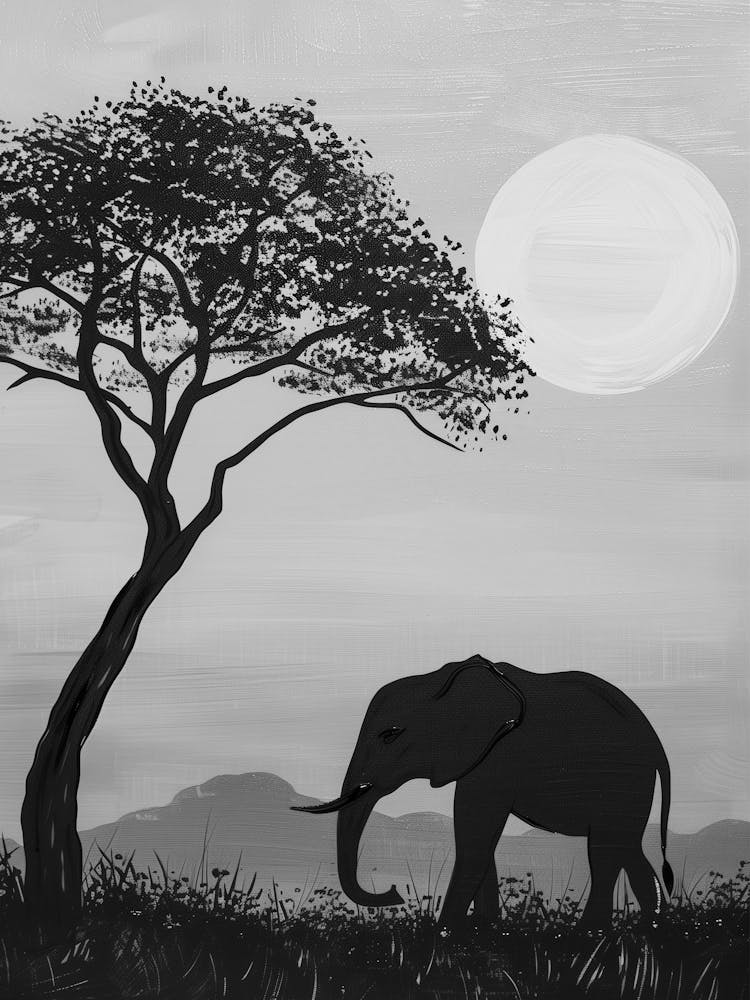 Elephant In The Grass
