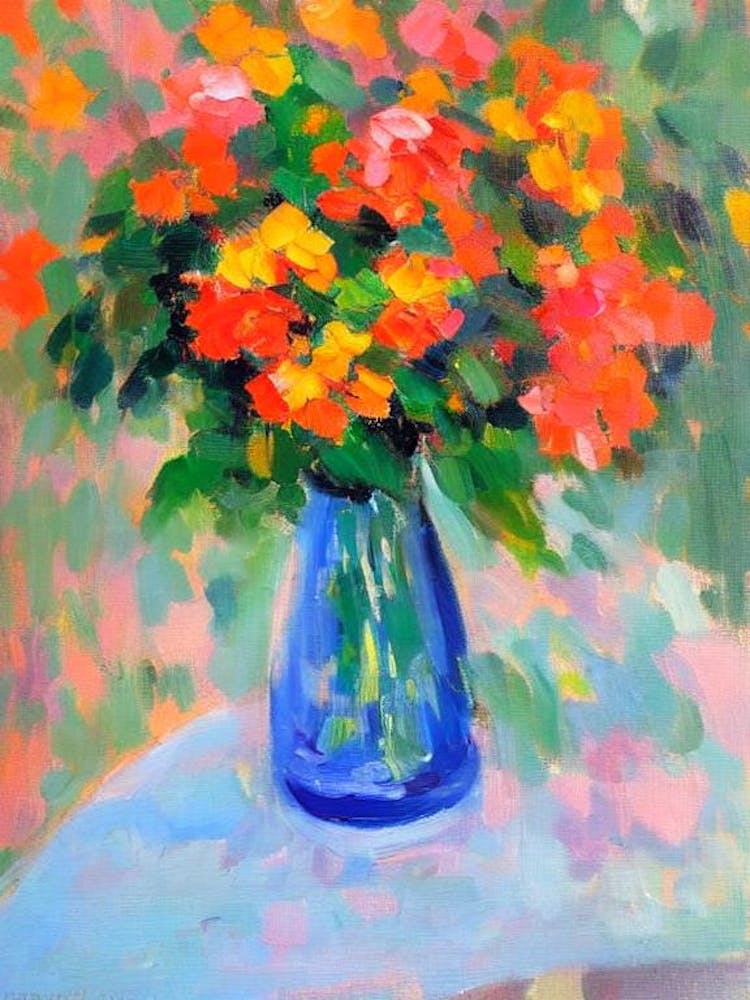 Jasmine Floral Abstract Block Colour 2 Flower