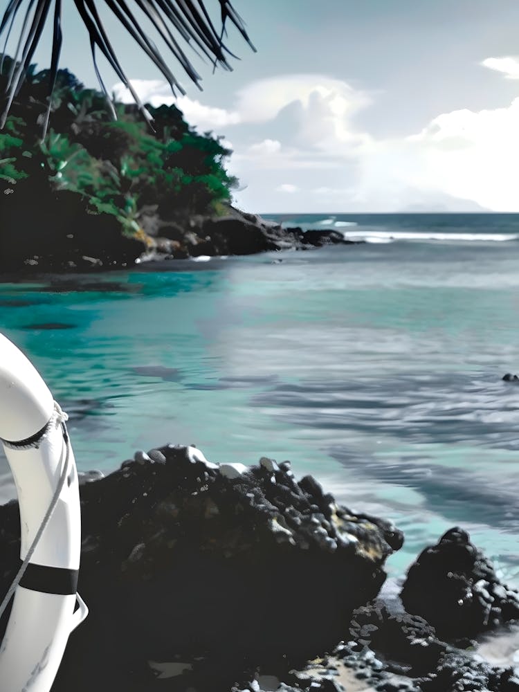 Life Jacket On The Beach