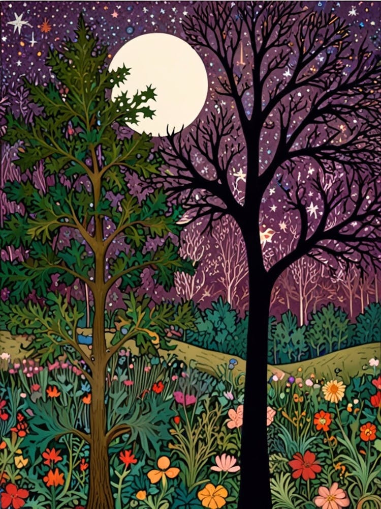 William Morris Moonlight In The Forest 148