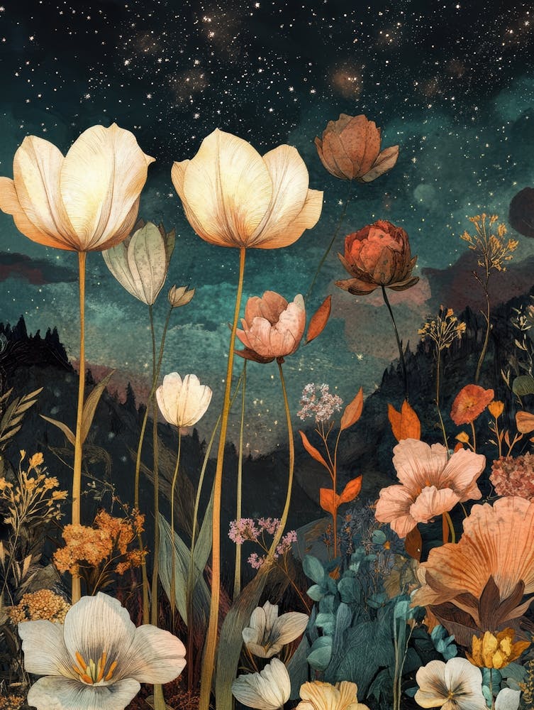 Flowers In The Night Sky 9
