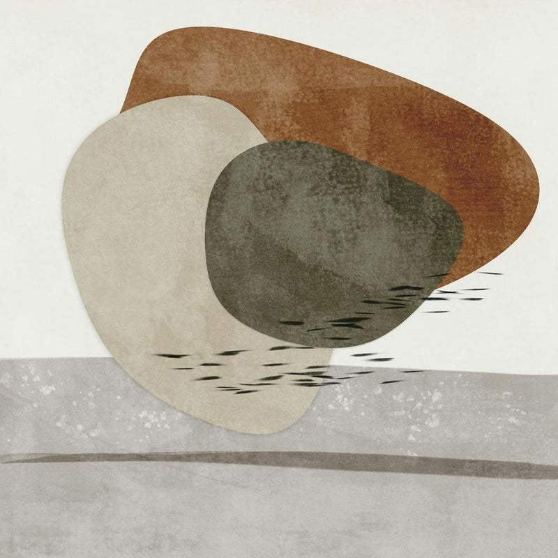 Abstract Painting With Organic Shapes