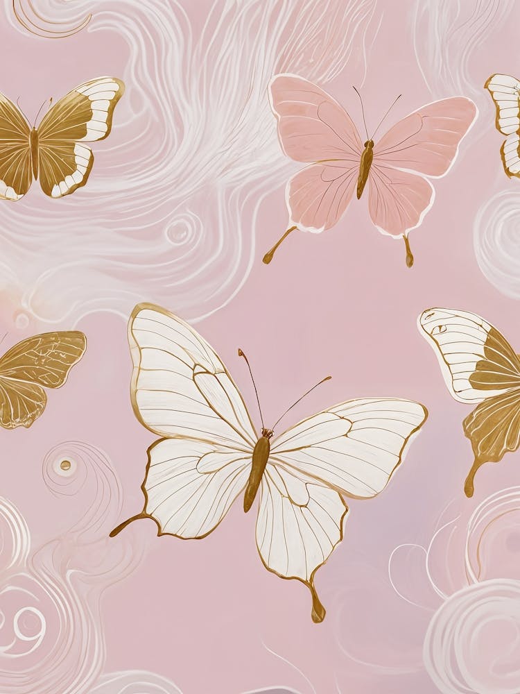Pink Butterfly Flutter no1