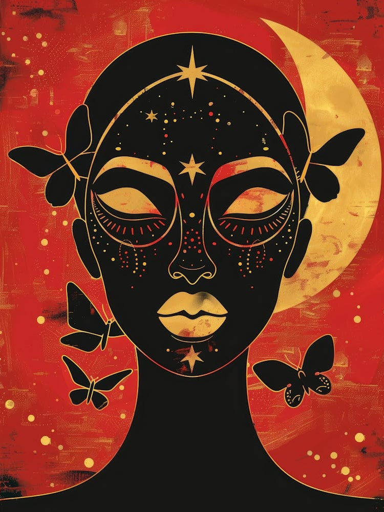 I Am The Moon Canvas Print 1