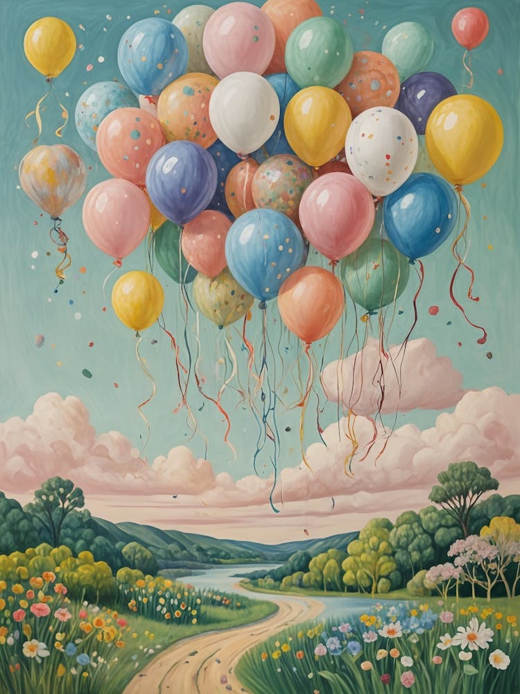 Floating Party Balloons