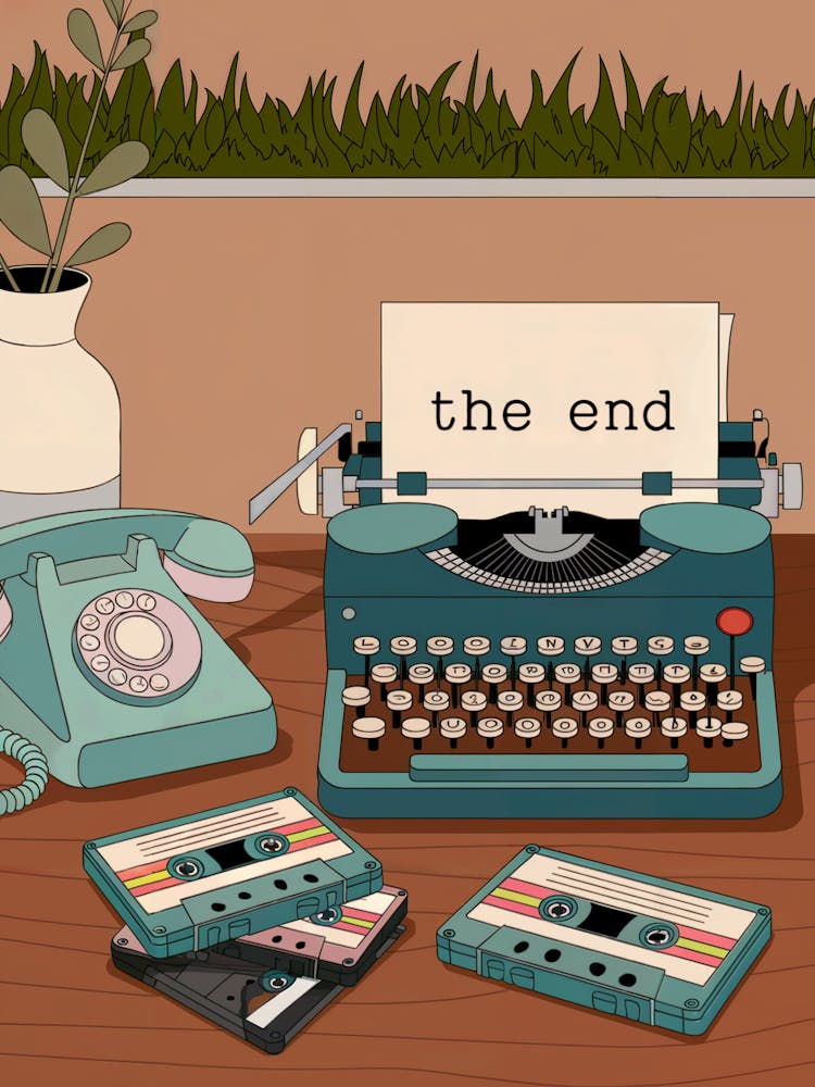 An Illustration Of A Still Life With Retro Objects