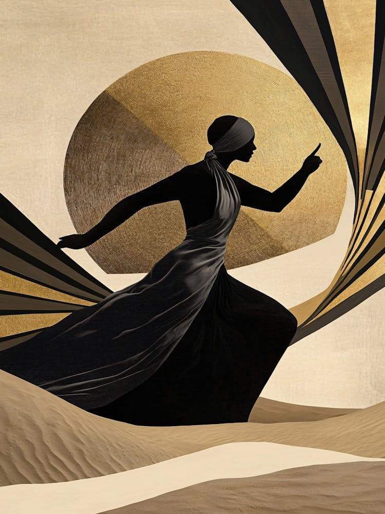 Woman In The Desert