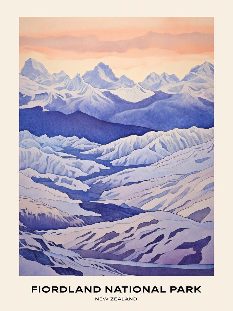Fiordland National Park New Zealand 1 Poster