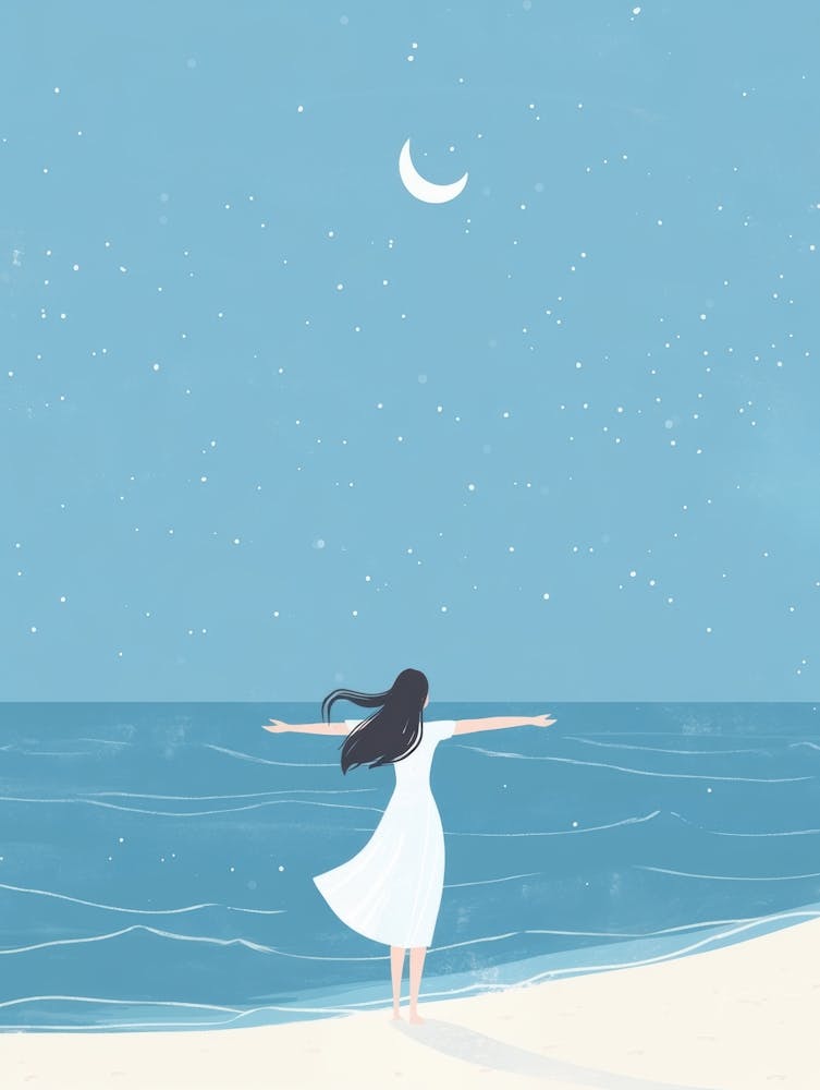 Girl On The Beach 4