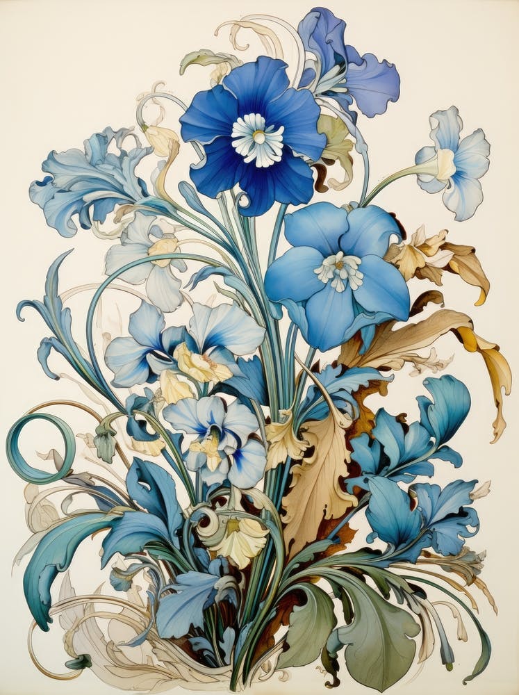 Blue Flowers 1