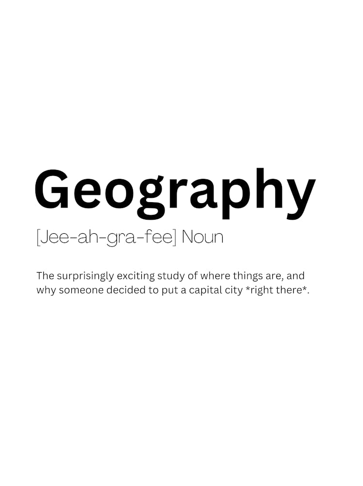 Geography Definition Meaning