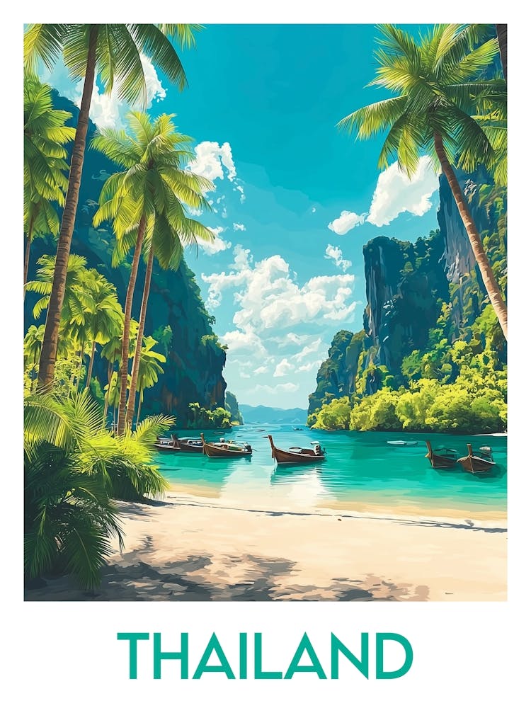 Affiche de voyage Thailand 1