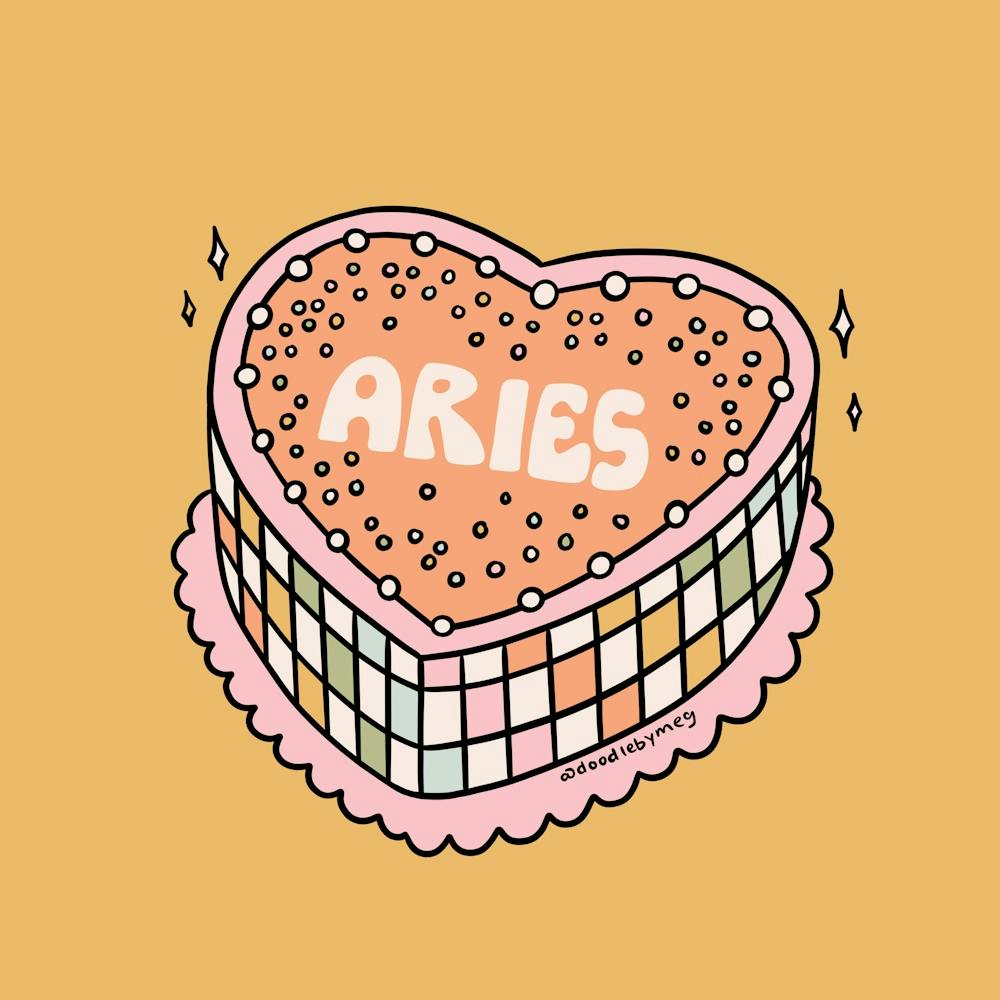Aries Heart Cake