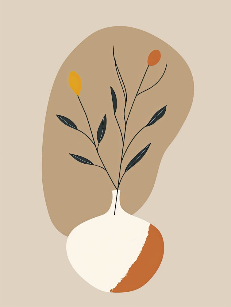 Valencia Botanical Garden Boho Line Art