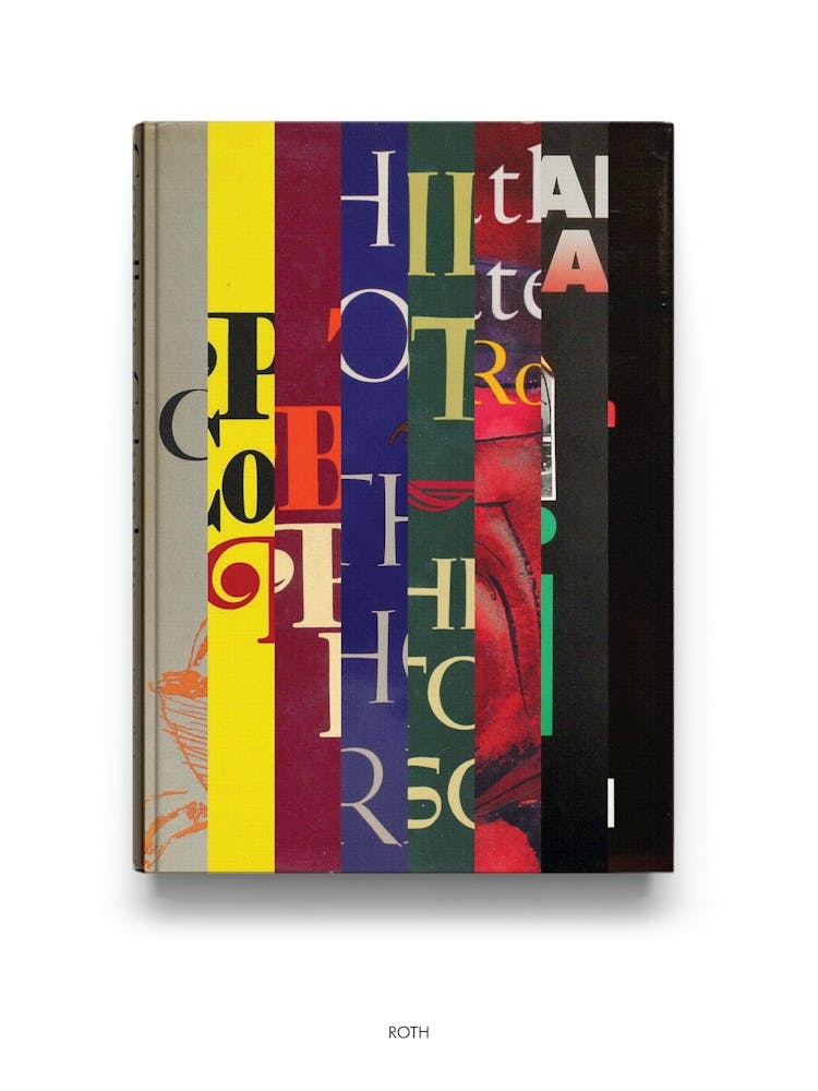 Philip Roth - Book Lover Abstract Print -First Edition Covers