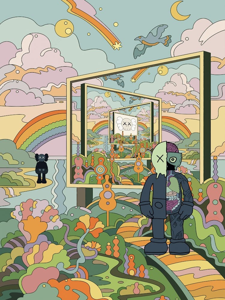 Rainbow In The Sky kaws