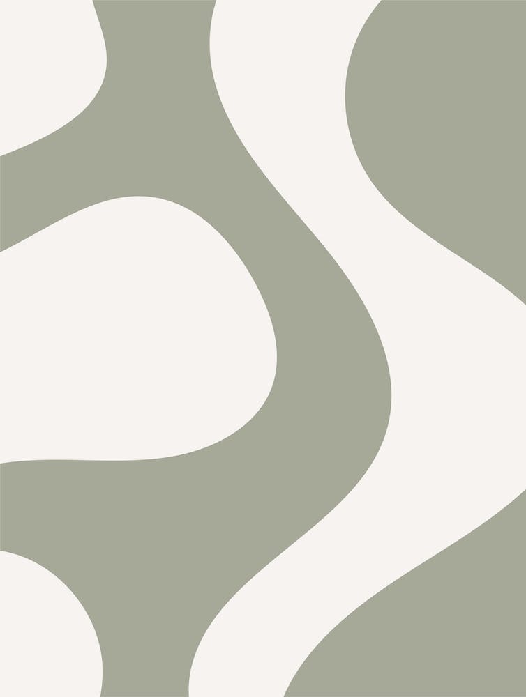 Sage Minimalist Abstract Art