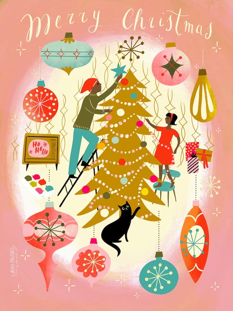 Midcentury Christmas Baubles