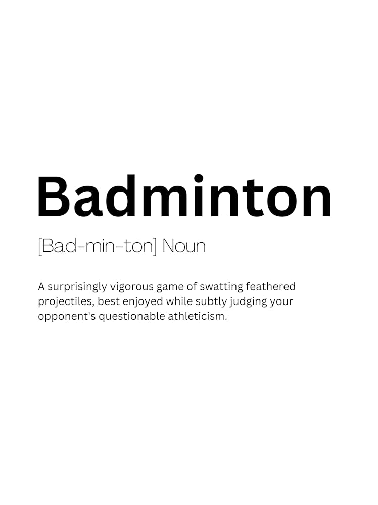 Badminton Definition Meaning