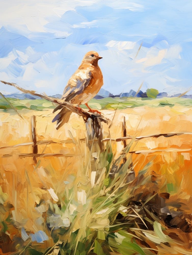 Peinture d'oiseau Pigeon 1