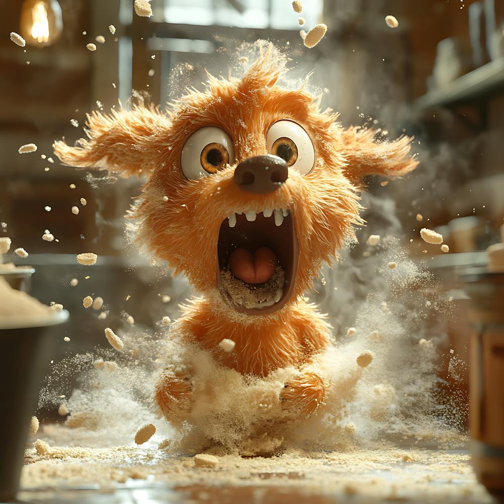 Goofy Dog in Bakery 9