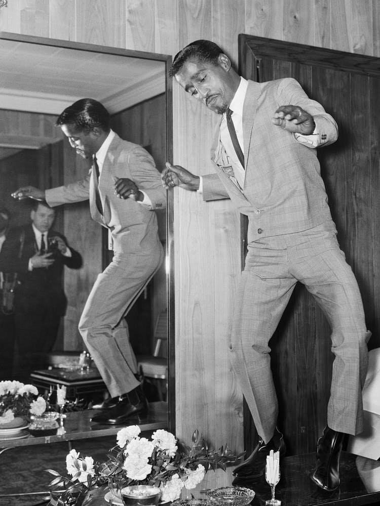Sammy Davis Jr Dancing On Tables, 1966