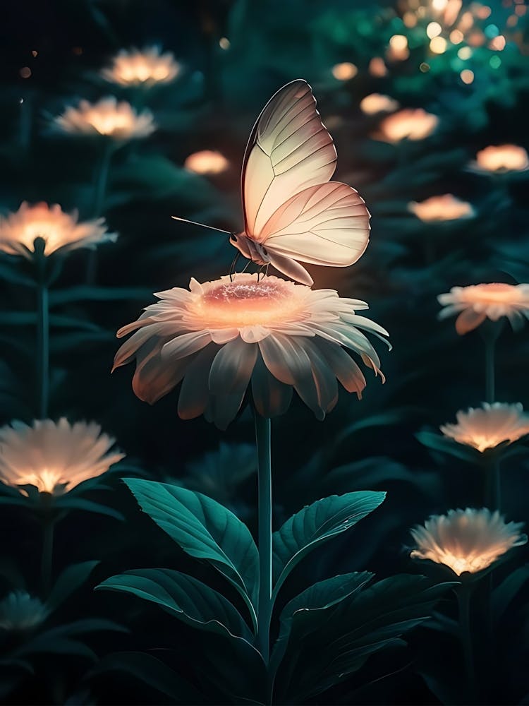 Butterfly On A Flower