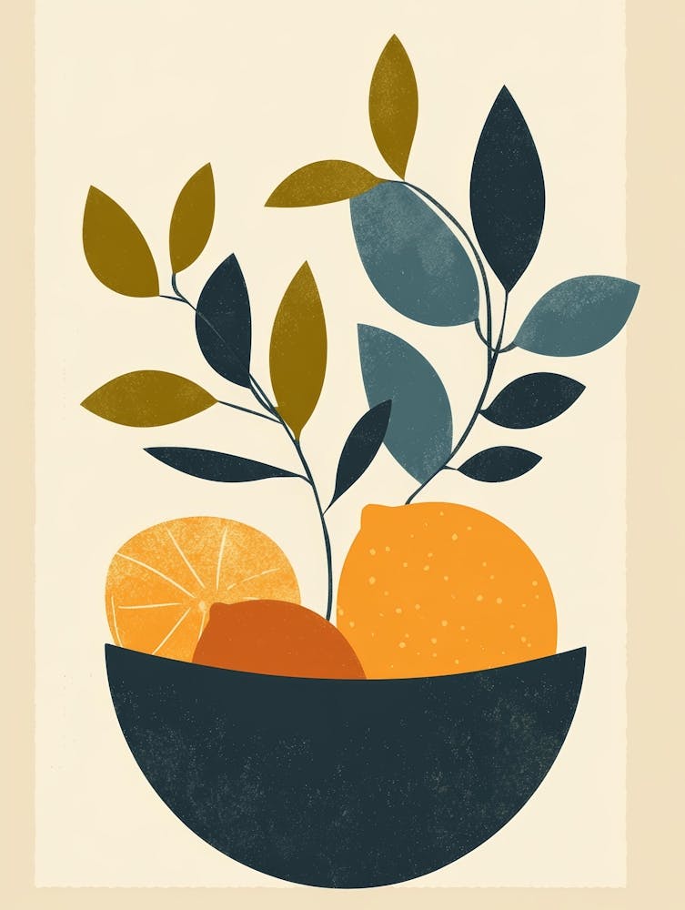 Oranges In A Bowl 3
