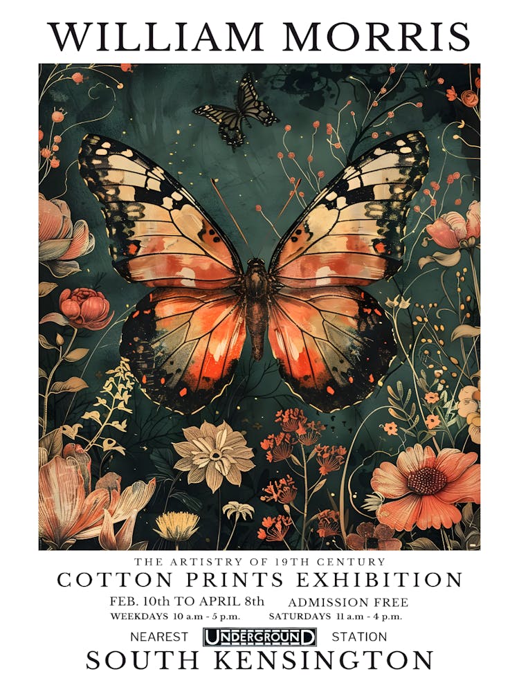 William Morris Cotton Prints Exhibition 85