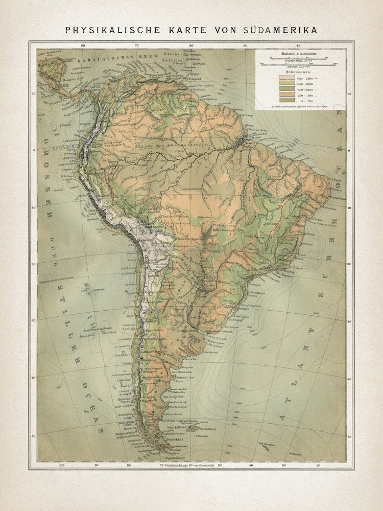 Vintage Brockhaus 5 Amerika Süd