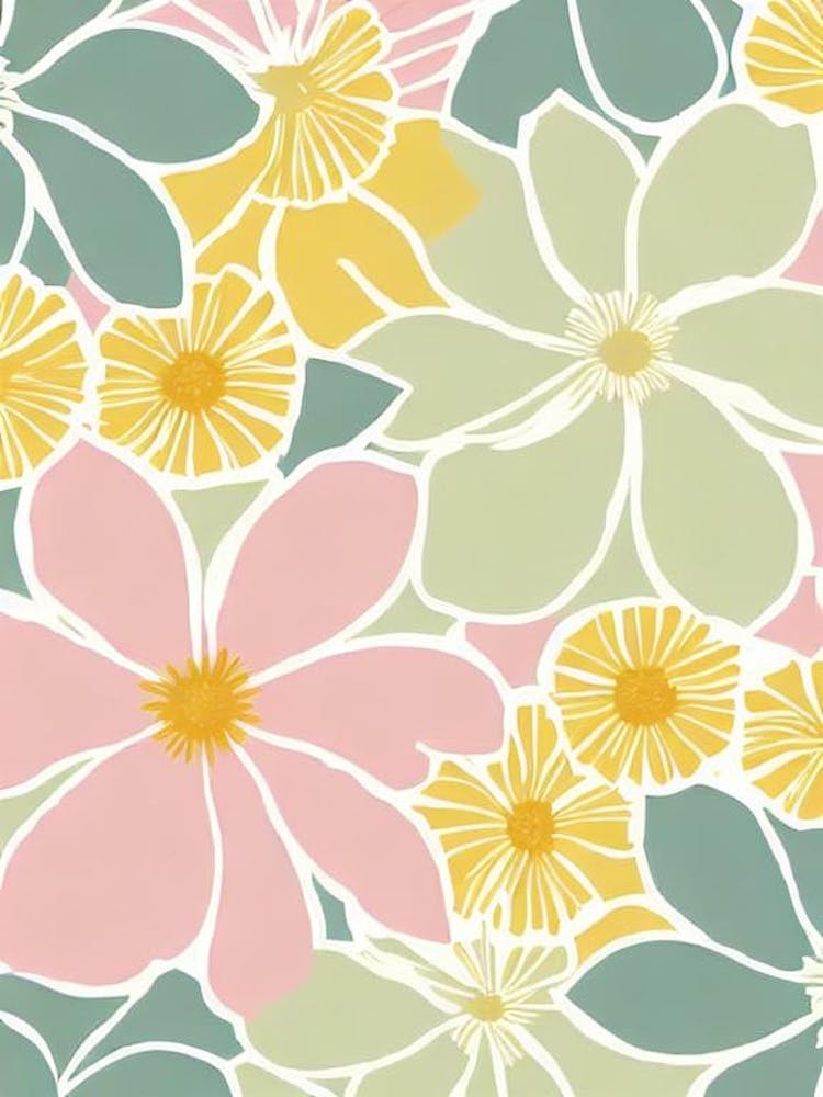 Aster Pastel Floral 1 Flower