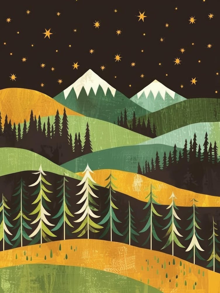 Starry Night Canvas Print