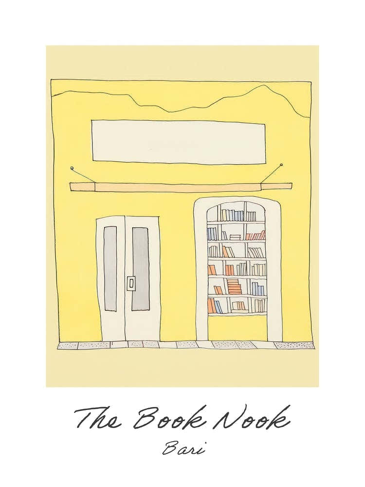 Bari The Book Nook Pastel Colours 1 Poster