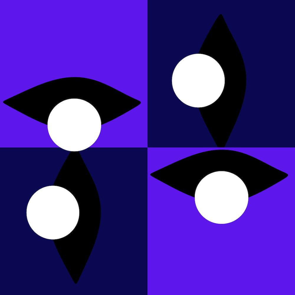 Blue Checkered Eye