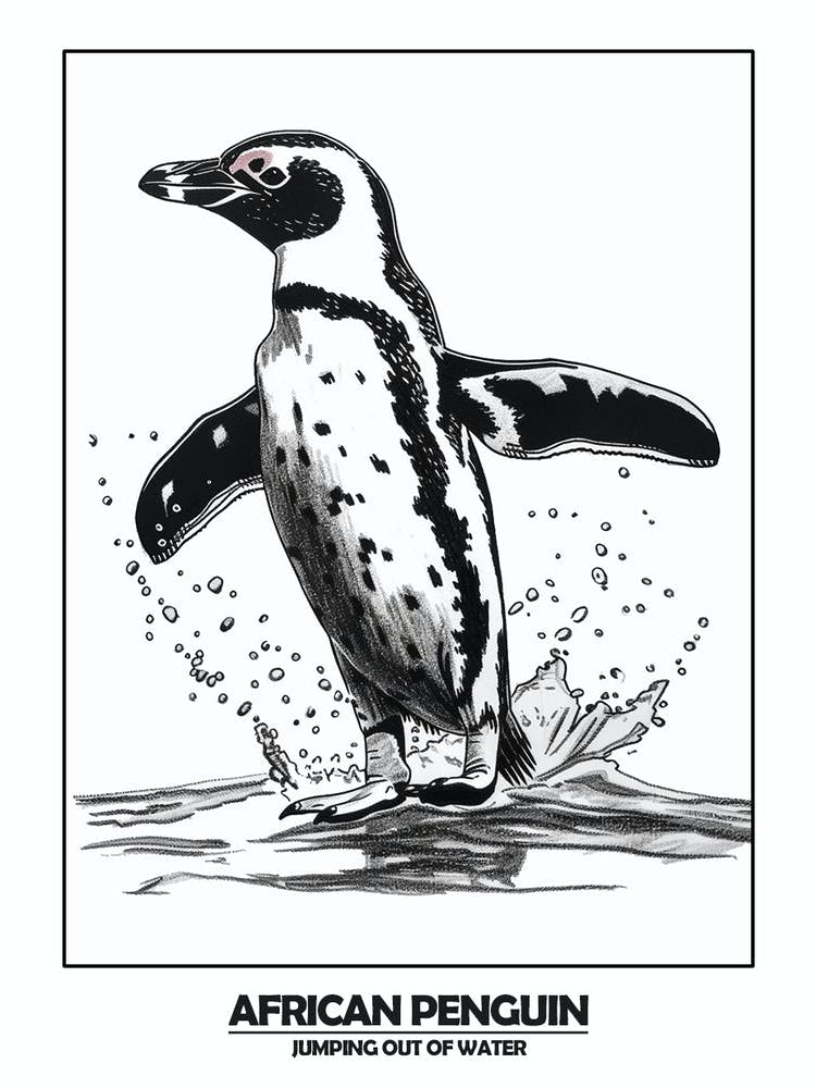 Penguin Jumping Out Of Water Poser 3