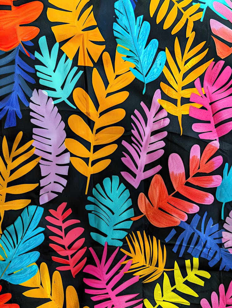 Color Rush Foliage Matisse Style