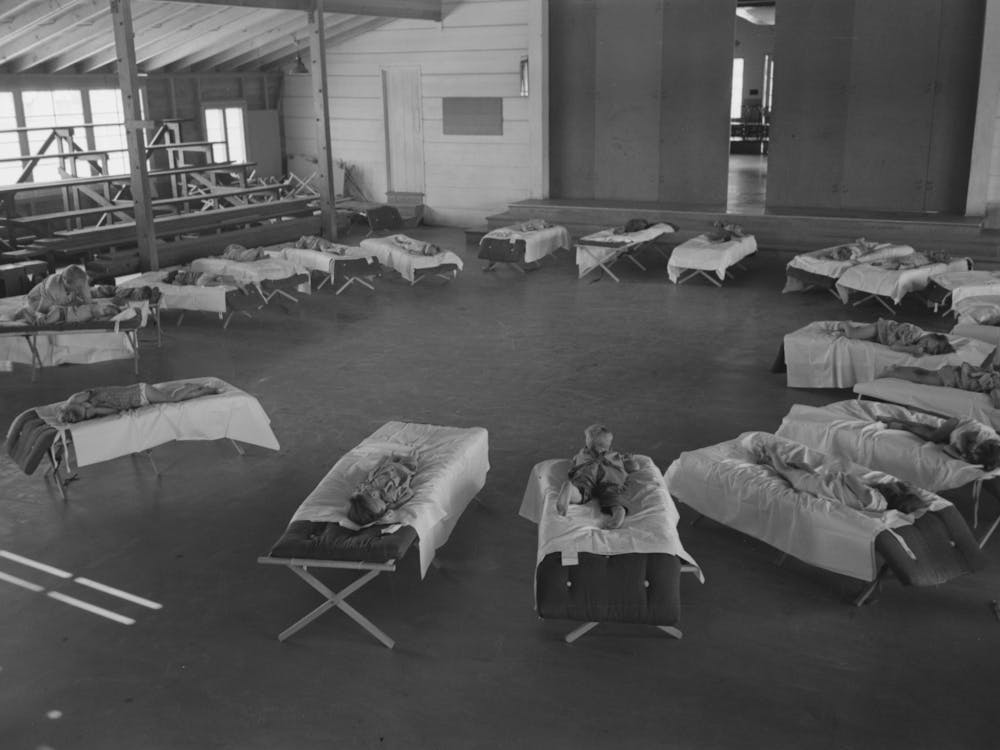 Children Of The Migratory Laborers Sleeping At The Nursery School At The Agua Fria Migratory Labor Camp