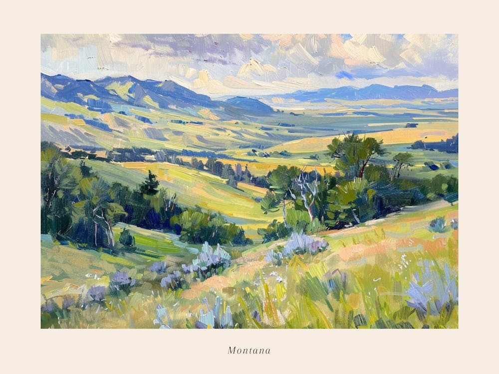 Western Landscapes Montana 3 Poster