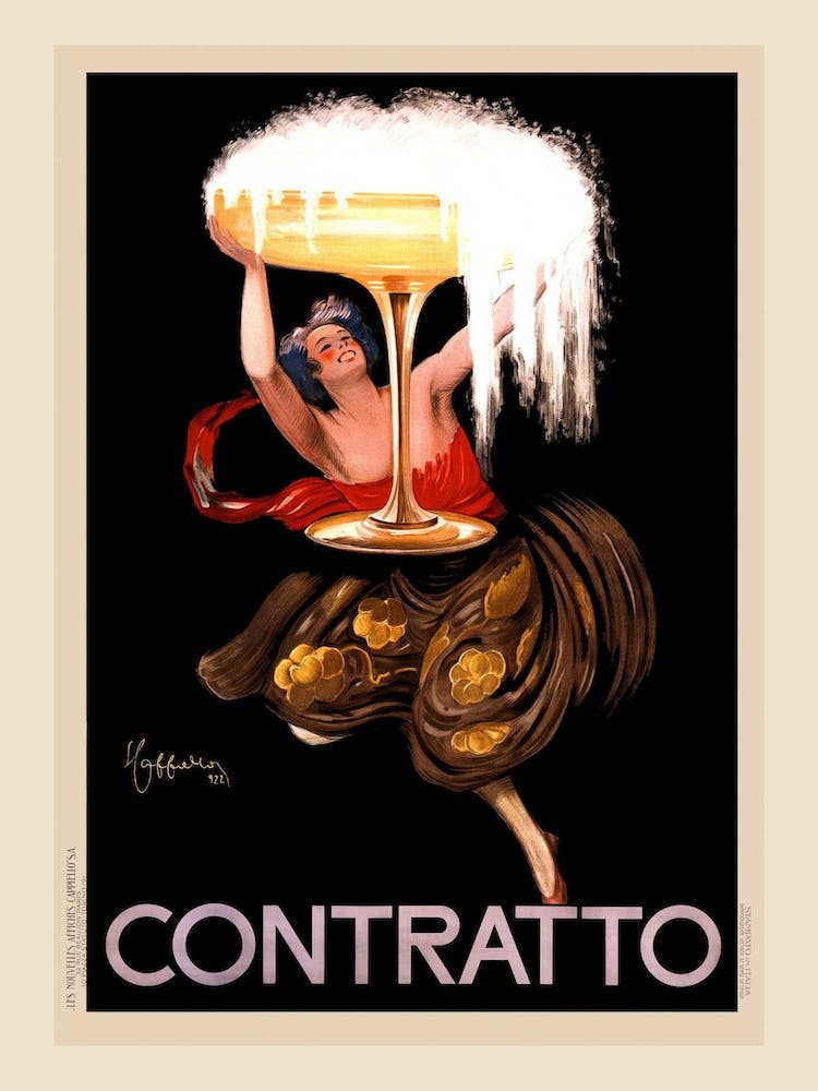 Contratto Sekt Poster, Leonetto Cappiello