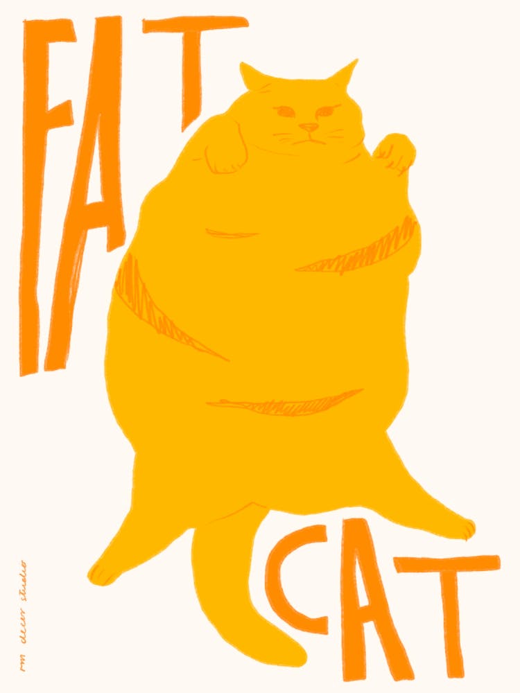 Fat Cat Print