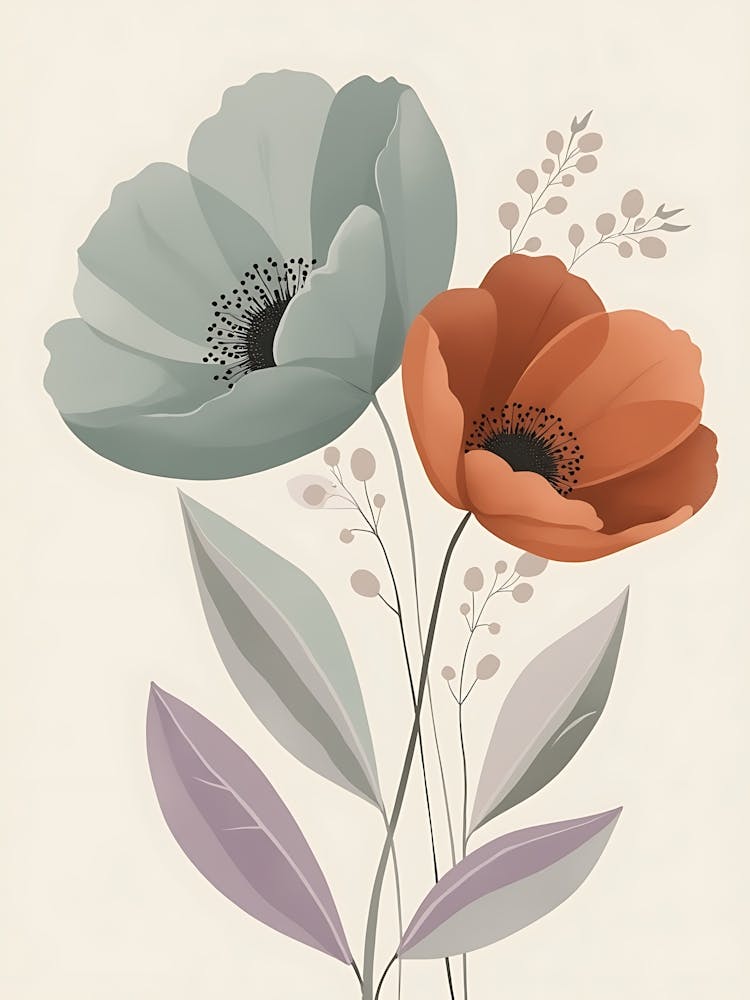 Peach and Sage Bloom