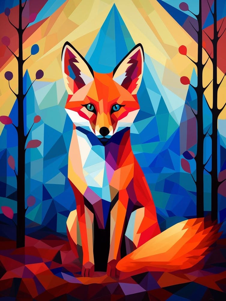 Fox Abstract Pop Art 5